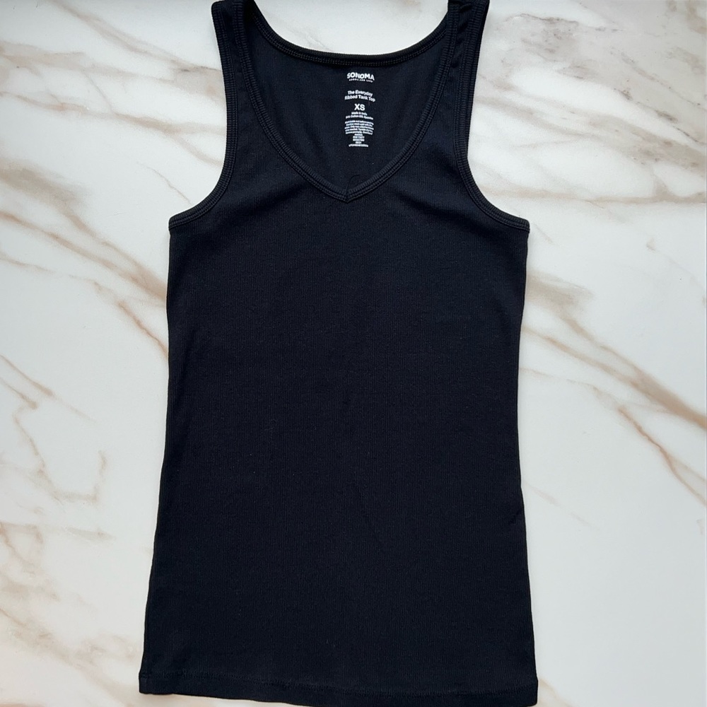 Black tank top